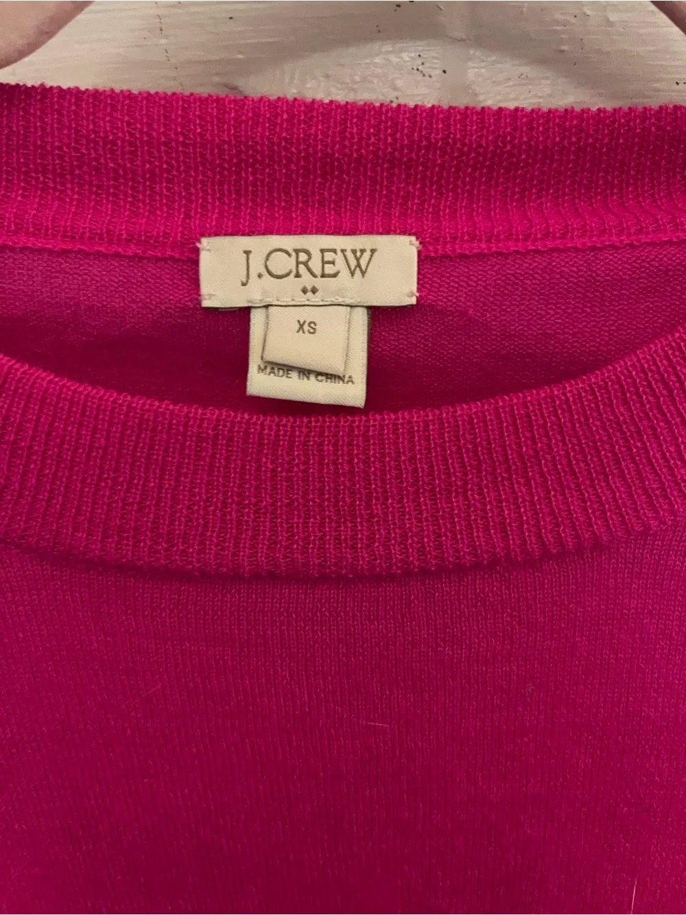 J. Crew Barbie Pink Merino Blend Lightweight Sweater